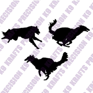 Borzoi, sighthounds, lure coursing, DXF, SVG, PNG
