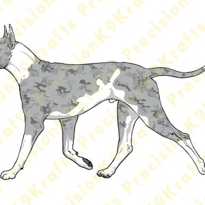 Great Dane, German Mastiff, Dane, clip art, vector, illustration