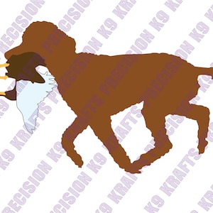 Standard poodle, duck retrieving, hunting poodle, water dog, SVG, PNG, Ai, PDF, Clipart, vector art, cut file,