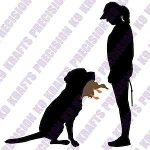 Labrador, Retrieving, duck to handler. PNG, Ai, PDF, Clipart, vector art, cut file, DXF, Svg