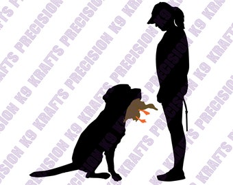 Labrador, Retrieving, duck to handler. PNG, Ai, PDF, Clipart, vector art, cut file, DXF, Svg