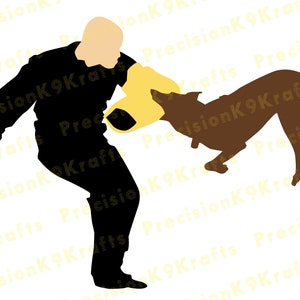 Malinois swinging on Decoy