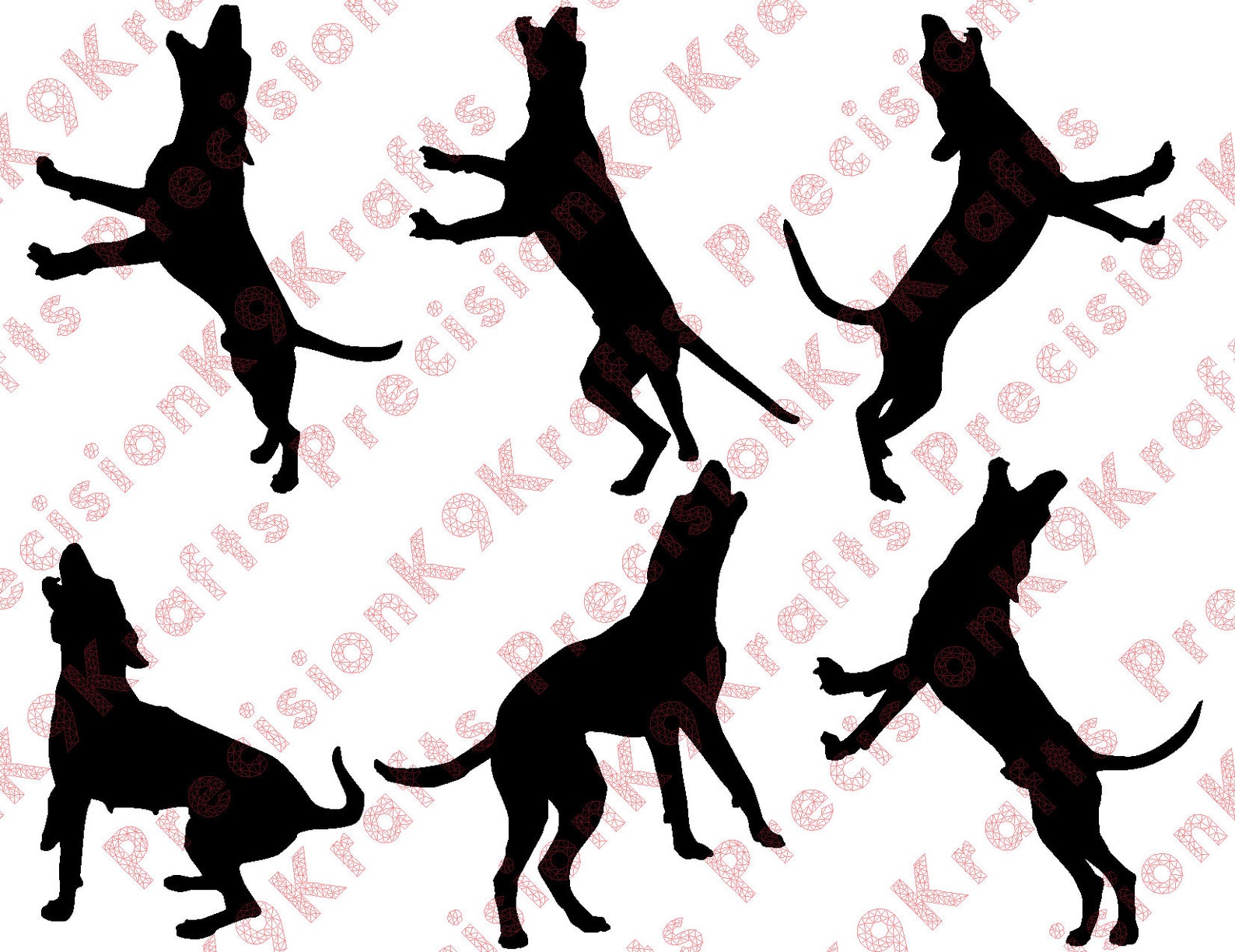 Coonhound Baying Hunting Svg DXF - Etsy