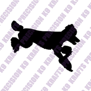 Running Poodle Clipart: Agility Dog Vector (SVG, PNG, Ai, PDF)