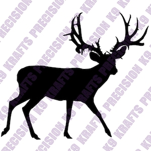 Mule Deer Buck, SVG, Dxf, Eps, Ai, Png, Hunting, Wildlife, Clipart