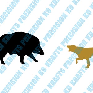 Baydog and boar, SVG, PNG, Ai, PDF, Clipart, vector art, cut file,
