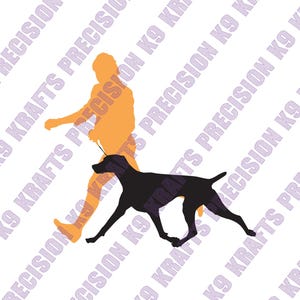 Dame beim Umgang mit großem Hund, Konform, Hundeausstellungen, dxf, eps, svg,