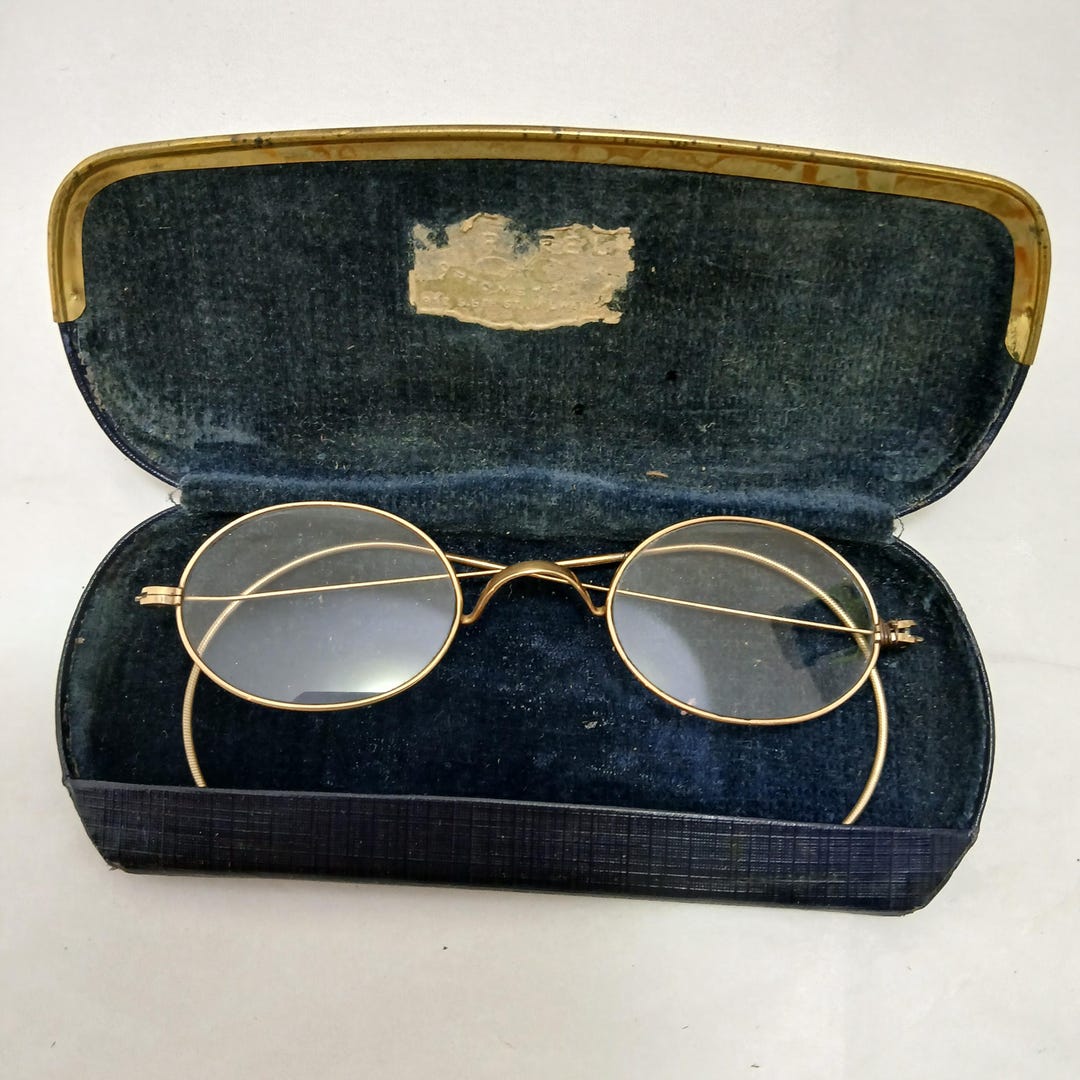 1890's/1920's Gold Filled Wire Eye Glasses by F.A. Hardy - Etsy