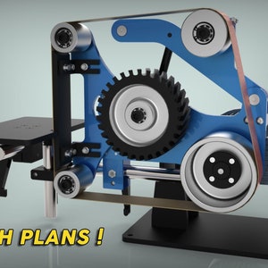 2x48&#39;&#39; Tilting Belt Grinder Plans | PDF and DXF Files Included - Inch plans