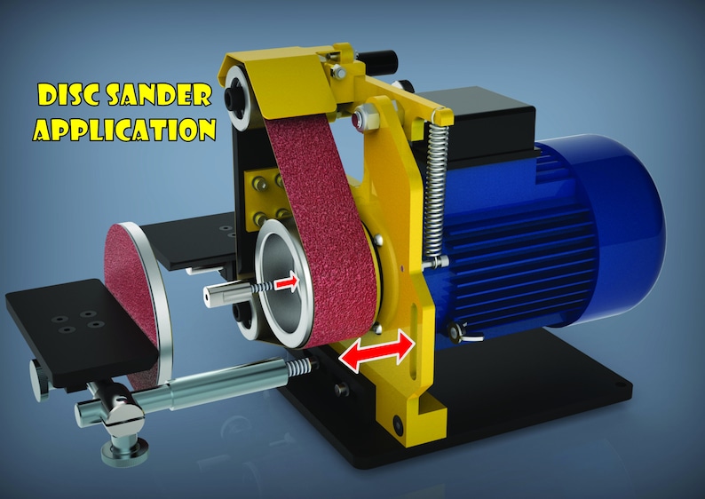 2x24'' Mini Belt Grinder Plans PDF and DXF Files Included Etsy