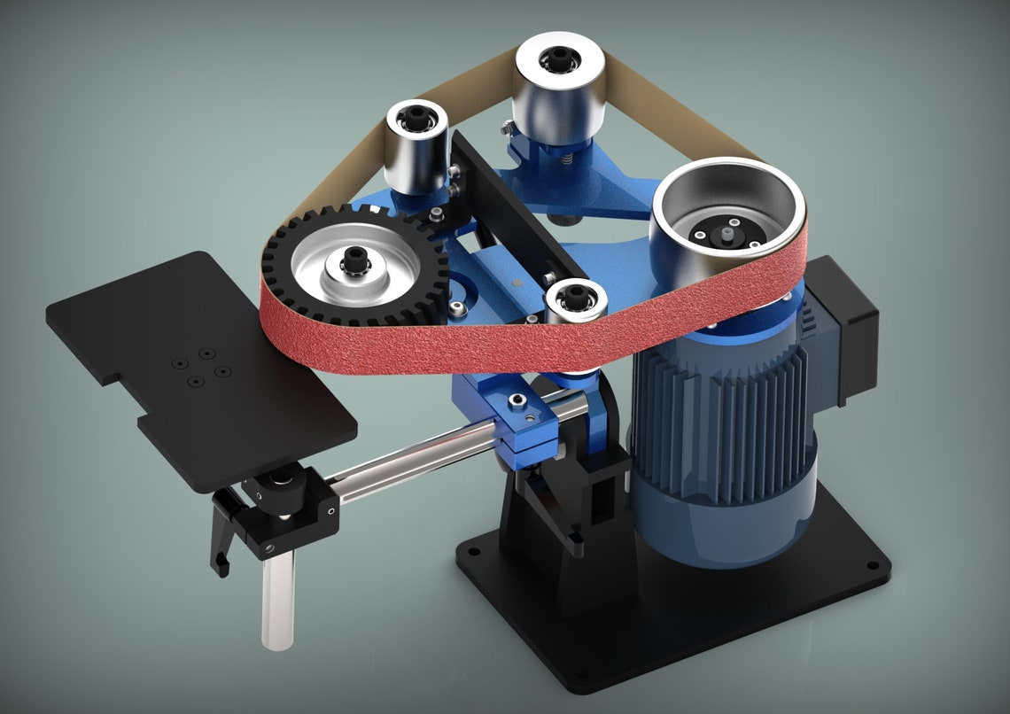 2x48'' Tilting Belt Grinder Plans PDF and DXF Files Included Inch Plans