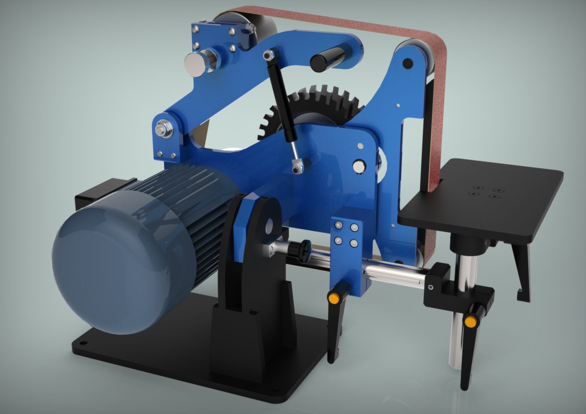 2x48'' Tilting Belt Grinder Plans PDF and DXF Files Included Inch Plans