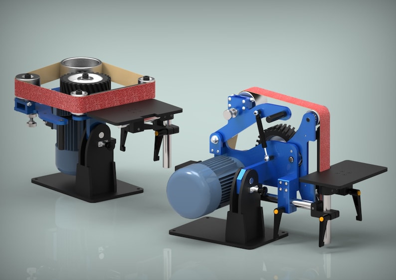 2x48'' Tilting Belt Grinder Plans PDF and DXF Files Included Inch Plans