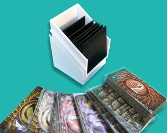 Gloomhaven Monster Modifier Deck Organizer Box also divides curse, blessing, minus 1, and secret objective cards