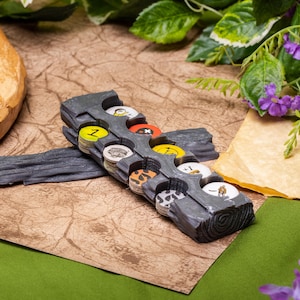 Robinson Crusoe Token Tree Trunk Storage and Dispenser