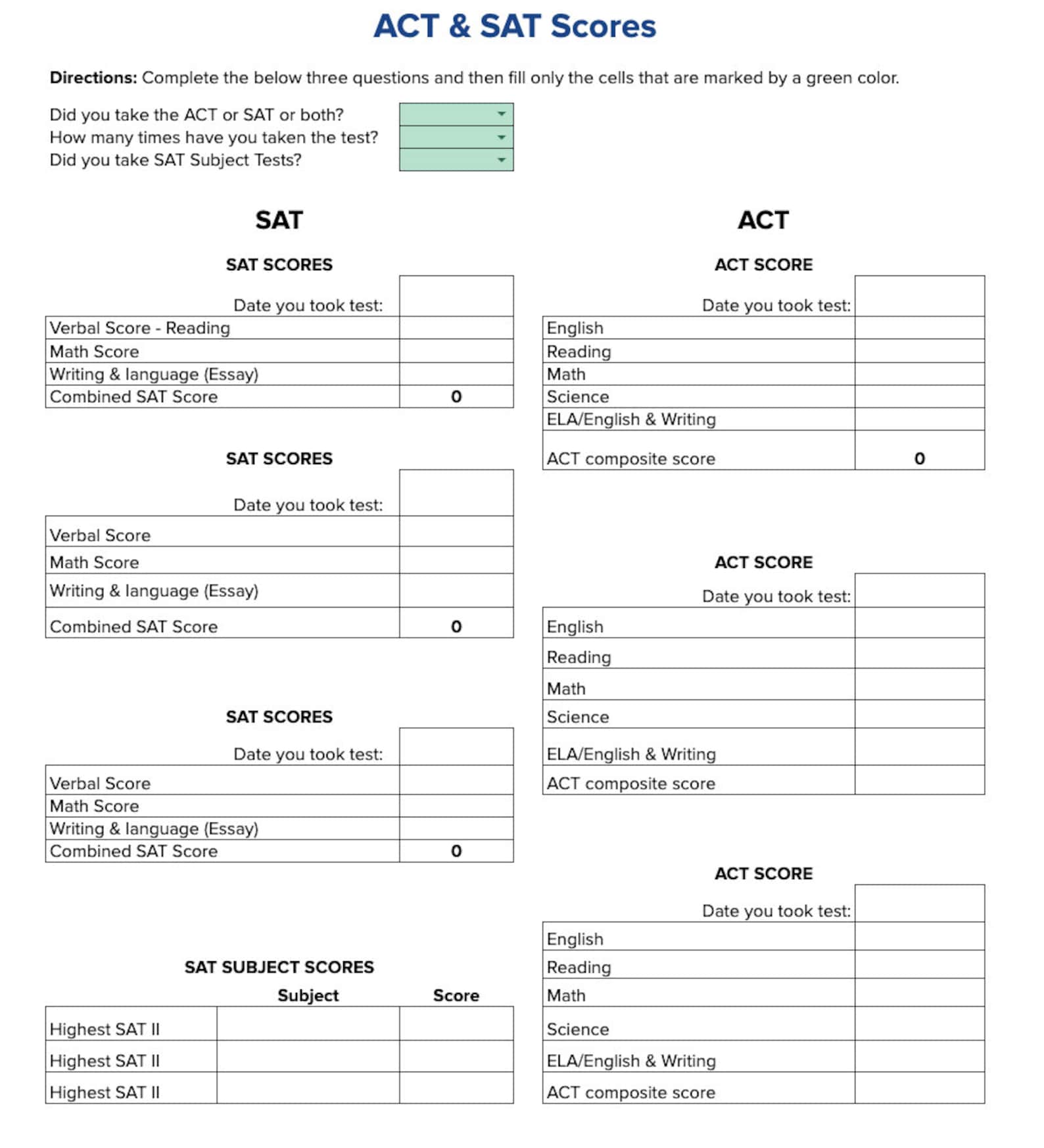 High School GPA Calculator Template Downloadable for Excel Etsy