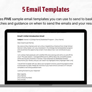How to Get Recruited for College Basketball – Resume + Email Templates. Includes FIVE sample email templates you can use to send to basketball coaches and guidance on when to send your basketball recruitment emails and your athletic resume.