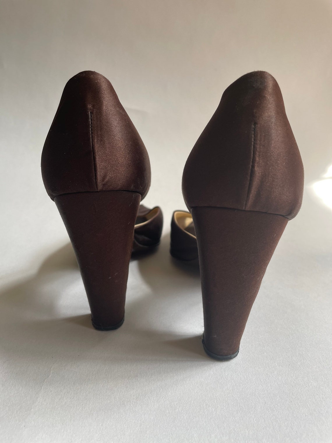 Mui Mui stunning brown satine shoes size 4 | Etsy
