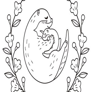 Sloth Coloring Pages - 5 pages