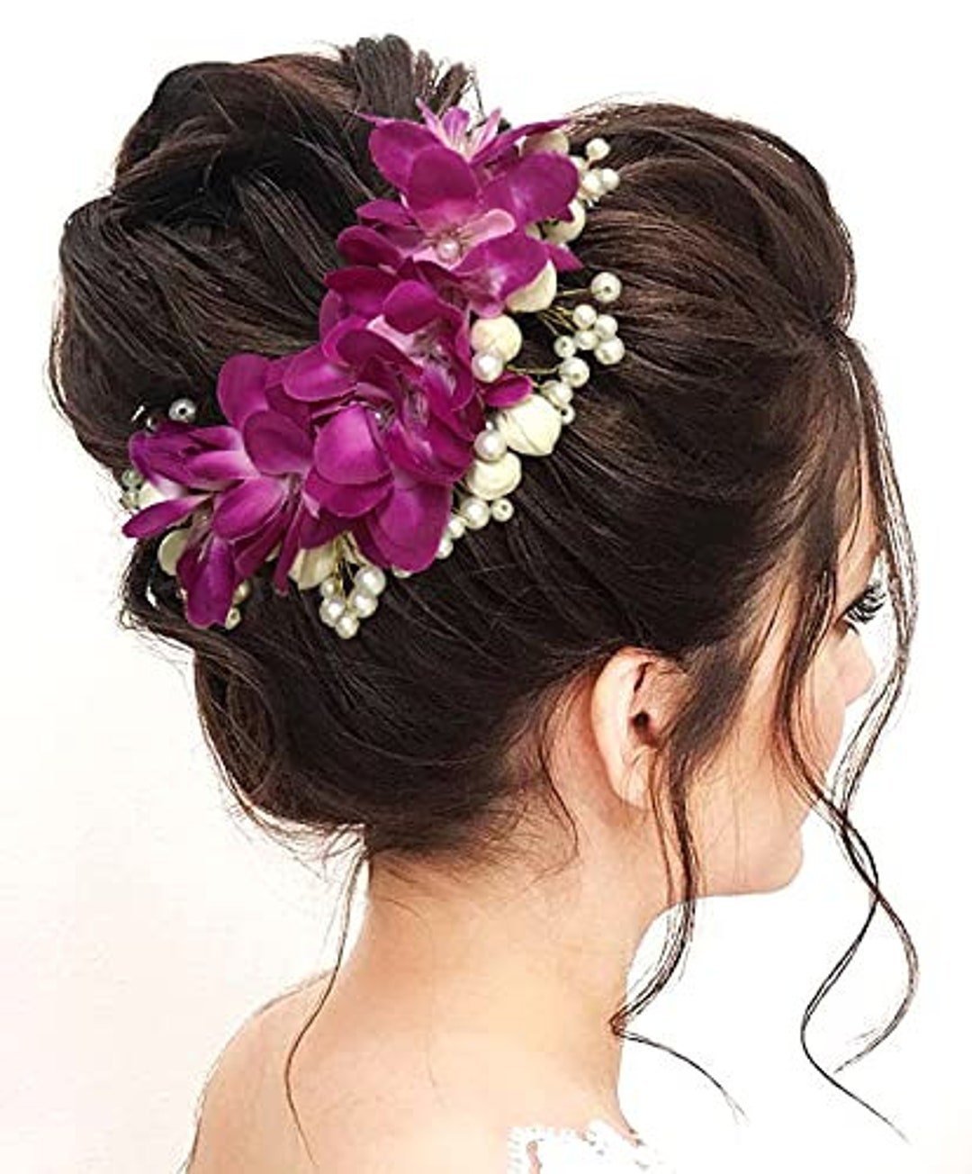 Beautiful Hand Made Artificial Flower Pearl Hair Accessories - Etsy Sweden Beautiful Hand Made Artificial Flower Pearl Hair Accessories - Etsy Sweden