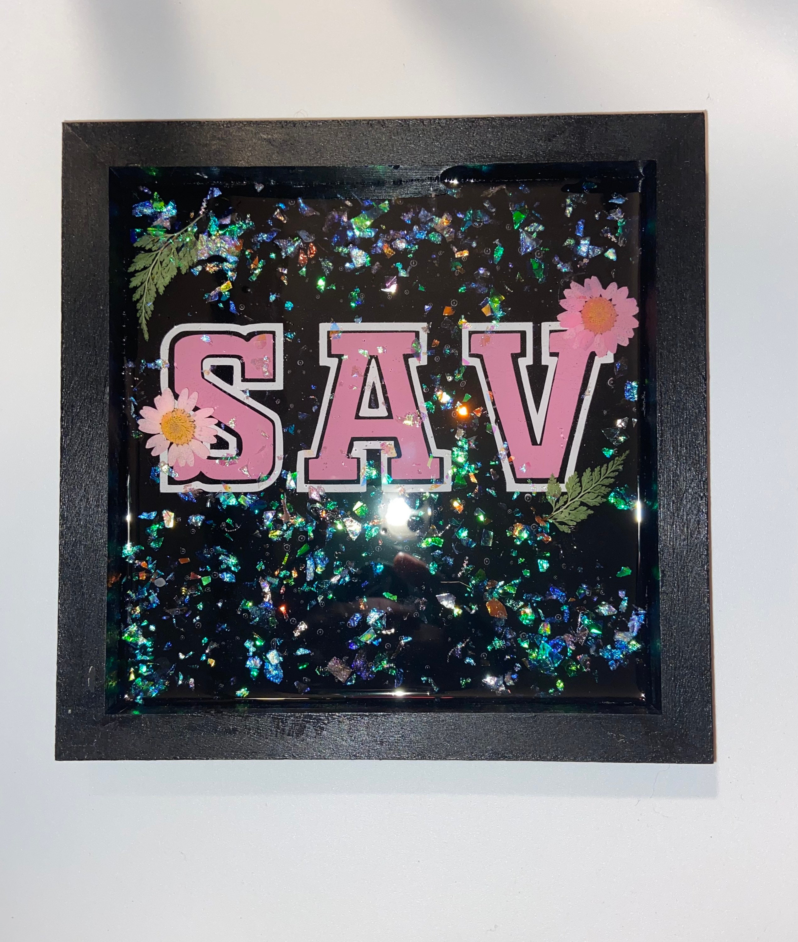 Custom Resin & Vinyl Name Sign Etsy