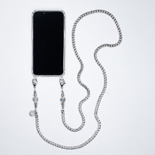 Crossbody Phone Case and Strap 'CHAIN GAME' with (NEW!) Universal Tab Option! - Fits Any Smartphone - Stylish & Versatile Mobile Accessory
