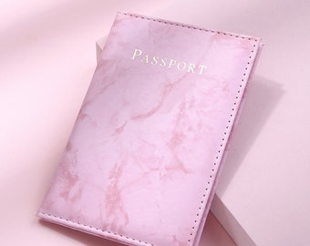 OFFICIAL HAROULITA MARBLE LEATHER PASSPORT HOLDER WALLET COVER CASE 