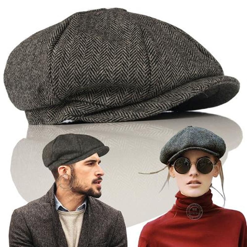 Peaky Blinders Inspired Unisex Flat Cap Beret for Him and - Etsy