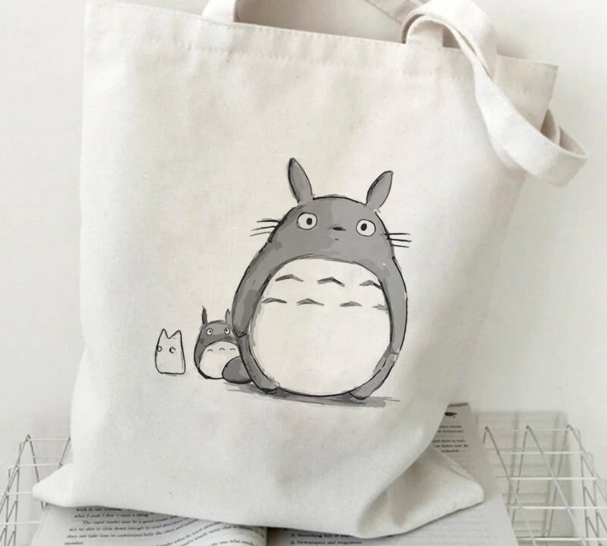Anime Miyazaki My Neighbor Totoro Tote Shoulder Shopping & Beach Bag