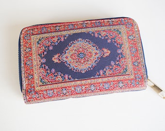 Turkish Rug Inspired Small Zip Close Wallet | Made in Turkey