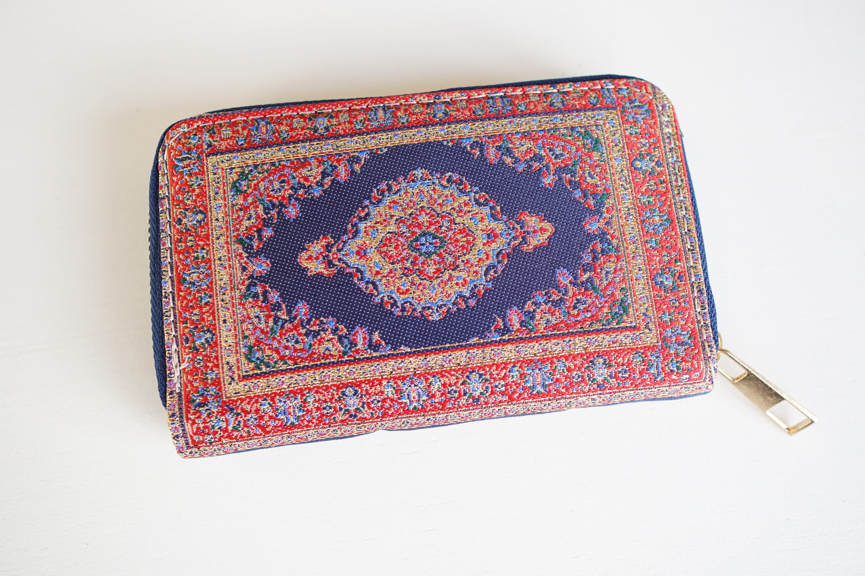 Turkish Rug Inspired Small Zip Close Wallet | Made in Turkey