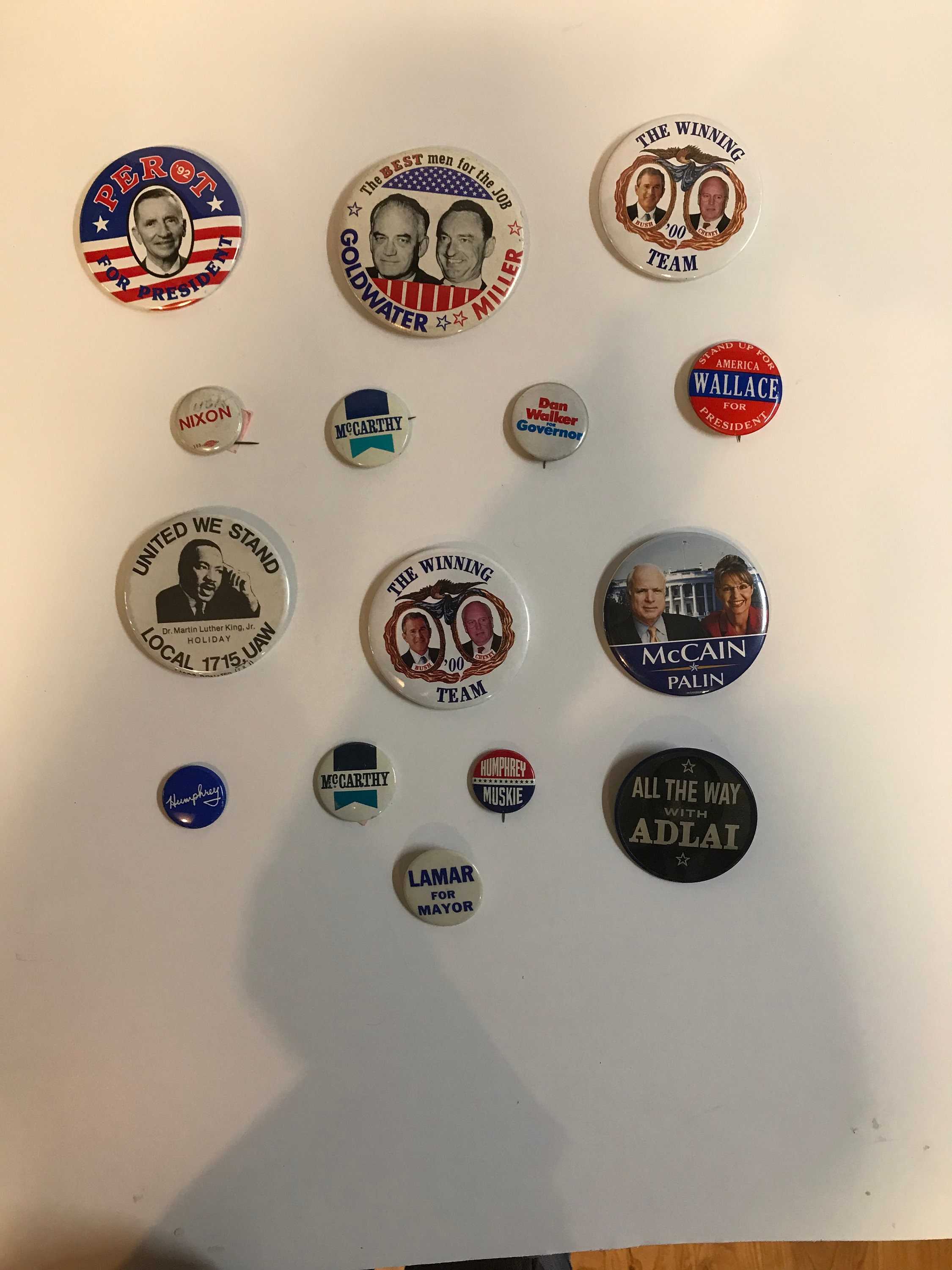 Vintage Political Campaign Buttons Etsy