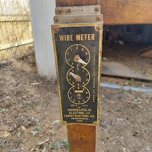 C190, Electric Wire Meter, One of a Kind, Minneapolis Electric