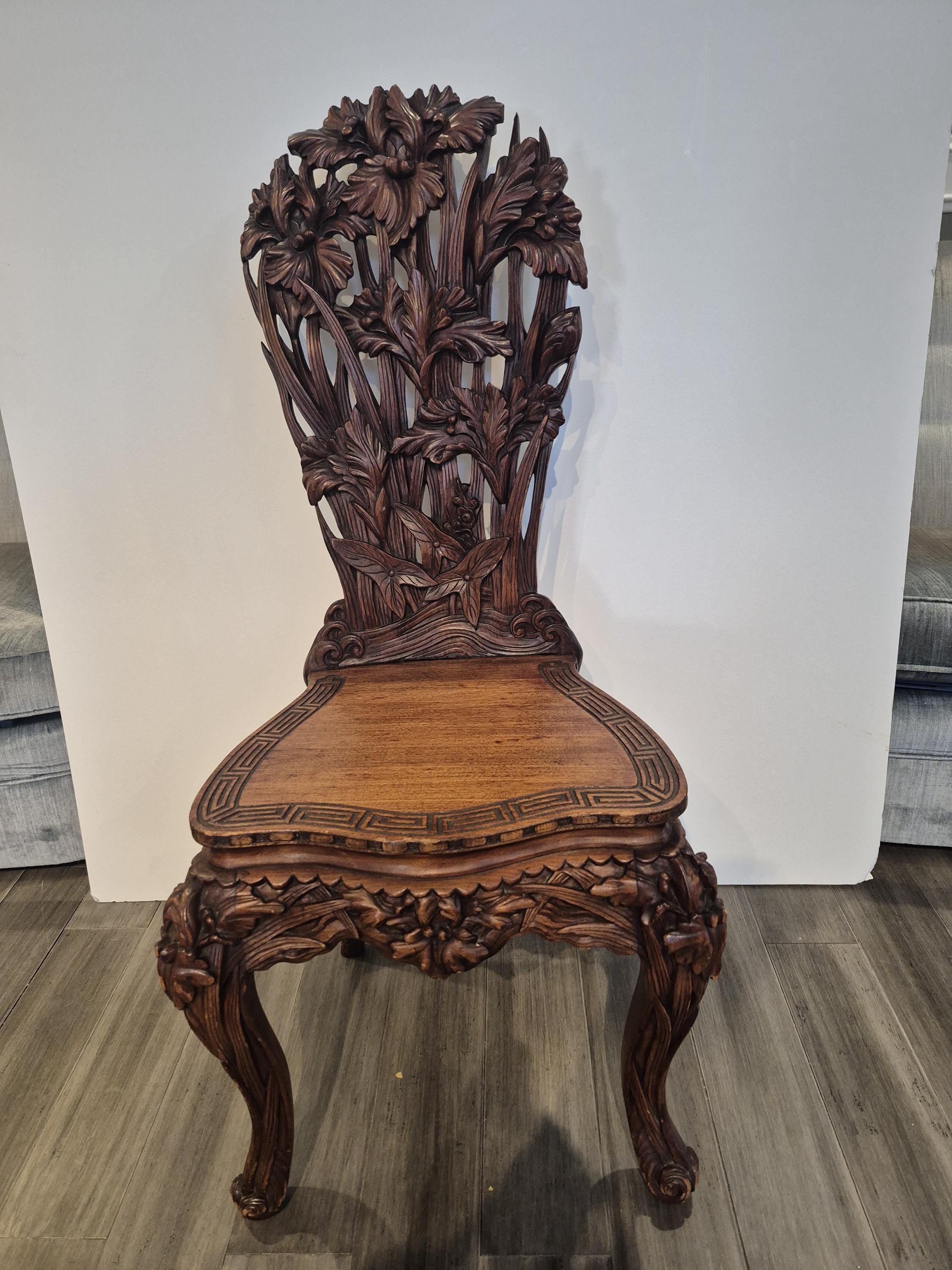 Antique Japanese Chair - Etsy