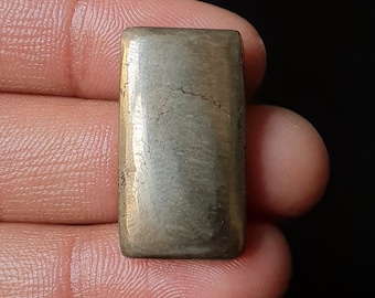 Natural Apache Gold Cabochon: Flat Back Pyrite Gemstone - Jewelry Making