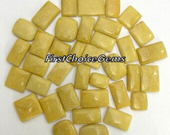 Aventurine Gemstone Cabochons: Cushion & Rectangle Shape, Smooth Polish (20-45mm)