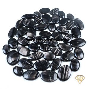 Lote de cabujón ovalado de hiperstena: piedra preciosa de calidad AAA (20-30 mm)