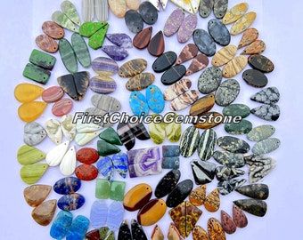 Drilled Pairs, Wholesale lot of Multi Gemstones Drilled Pair for making jewellry and things.