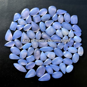 Blue Chalcedony Gemstone, Wholesale lot of Blue Chalcedony mix Shapes Gemstone for making jewellry and things.