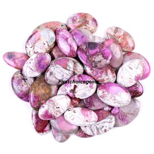 ピンクコバルトカボション ロット: オーバル宝石 (20-45 mm)