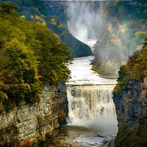 Letchworth state park inspiration point zoomed