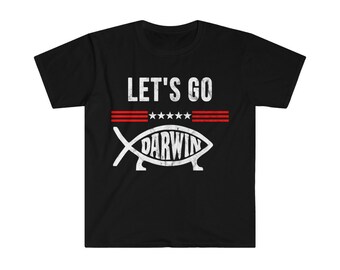 Fish Evolve Evolution Darwinism Men's Funny Burthday Gift T-shirt 'Darwin' 