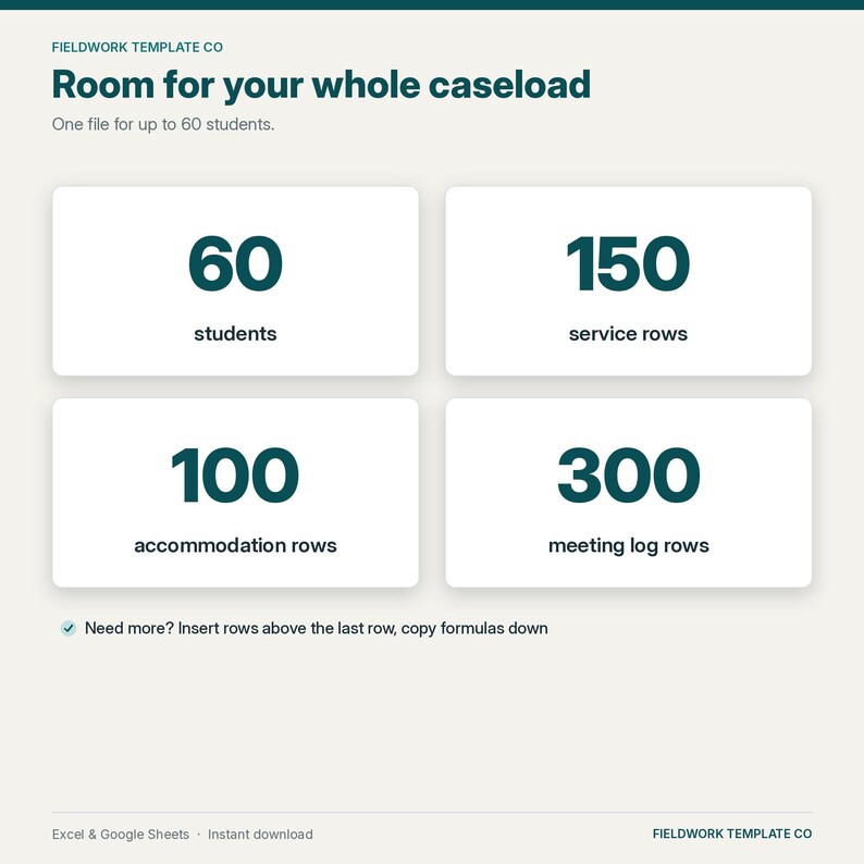 IEP Caseload Tracker Google Sheets, IEP Due Dates & Re-Evaluation Countdown, Service Minutes, Accommodations, Special Education Case Manager image 3