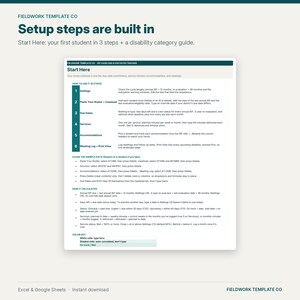 IEP Caseload Tracker Google Sheets, IEP Due Dates & Re-Evaluation Countdown, Service Minutes, Accommodations, Special Education Case Manager image 12