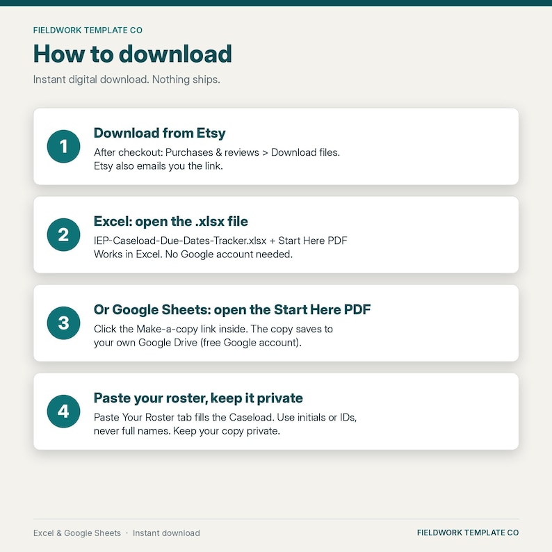IEP Caseload Tracker Google Sheets, IEP Due Dates & Re-Evaluation Countdown, Service Minutes, Accommodations, Special Education Case Manager image 13