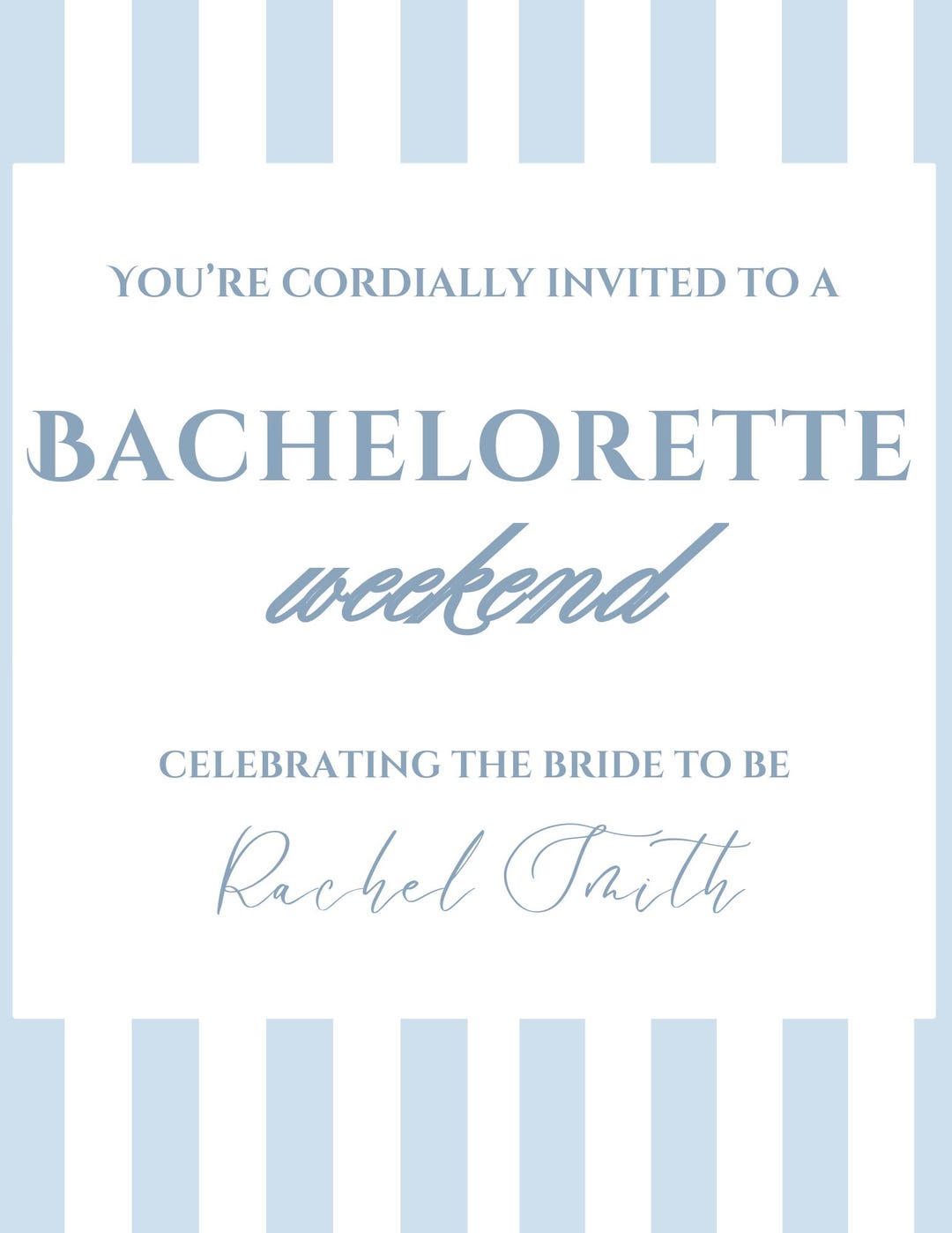 Bachelorette Powerpoint/template Digital Download Itinerary 18 Pages