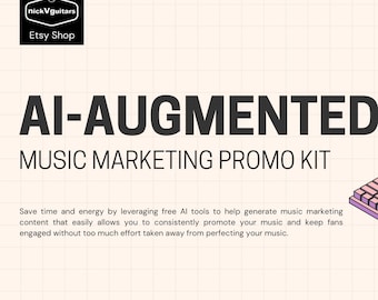 Promokit voor AI-muziekmarketing | Muzikant, sociale media en releaseplan voor artiesten Digitale download voor onafhankelijke artiesten