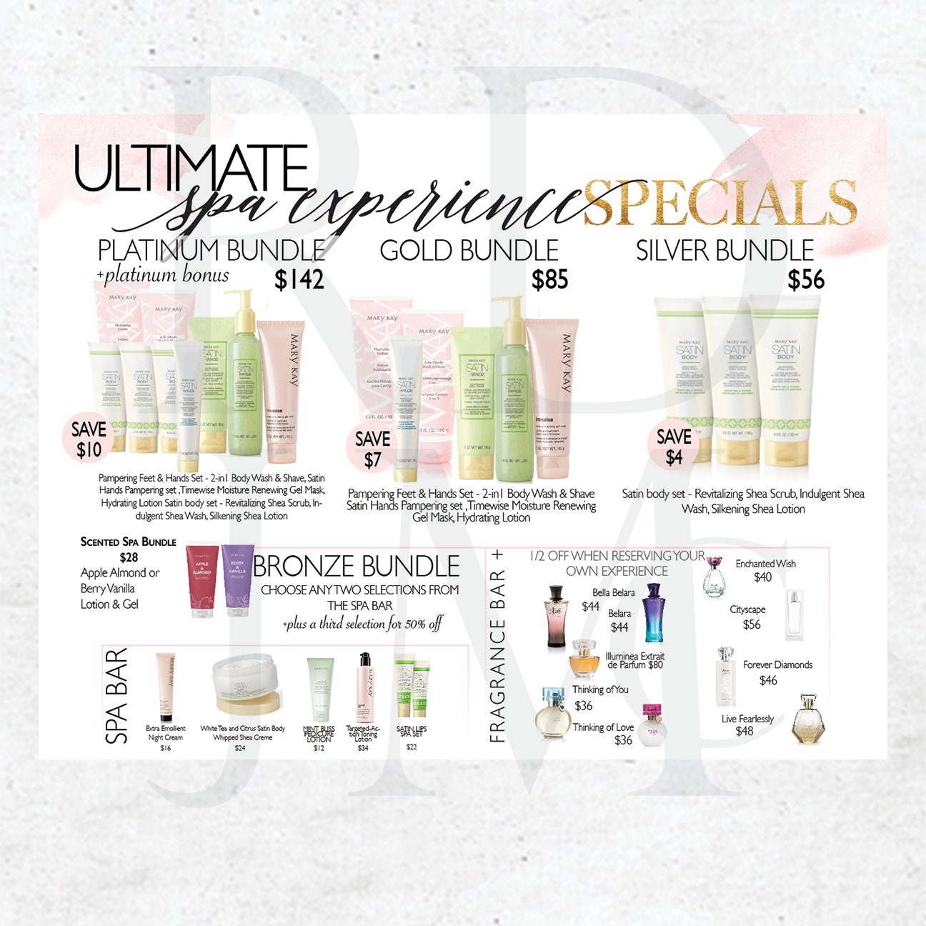 Party Closing Sheets Mary Kay Set Sheets Beauty Experience Etsy