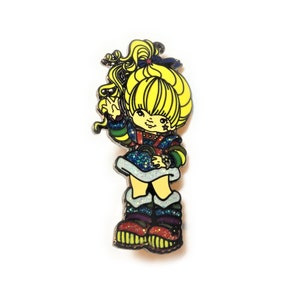 Rainbow Brite Bright 80's Cartoon Toy Hat Jacket Tie Tack Lapel Pin