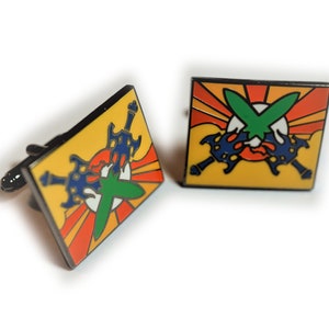 Castle Greyskull He-Man Masters of the Universe Crest Flag Cufflinks Cuff Links Pair